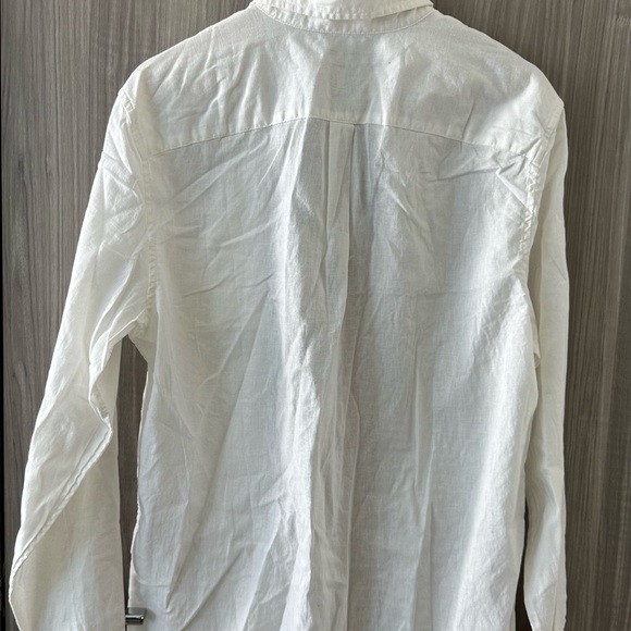 GAP White Men's Shirt - LINEN - Picture 2 of 2